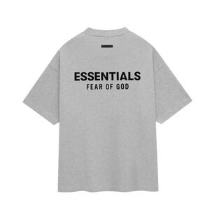 Essentials Fear of God FW24 Heavy Jersey Light Heather Tee (Fits 3 size oversize